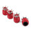 4 Stuks Rood Ventieldoppen Auto Accessoires 5