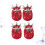 4 Stuks Rood Ventieldoppen Auto Accessoires 8