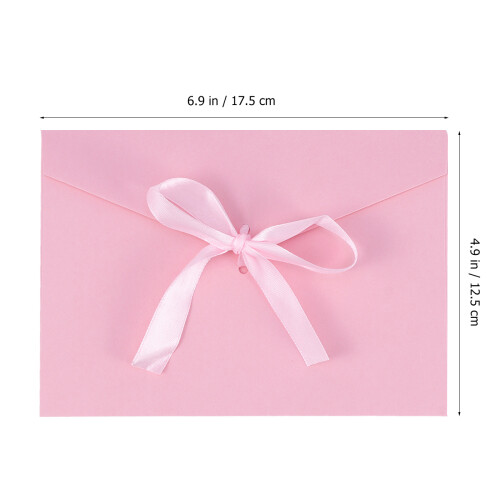 Masteelf  10 Pcs Envelope Invitation Ribbon Tie Envelopes Baby 1