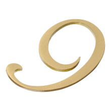 1Pc Durable Golden Copper Door Number for Home and Mailbox
