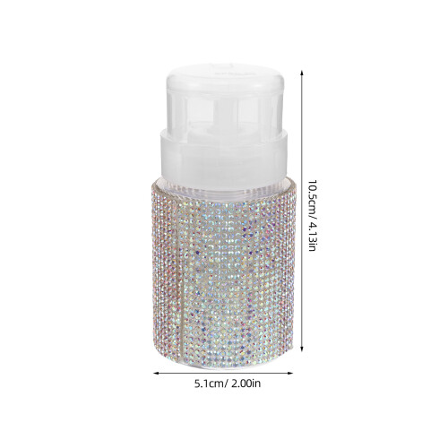 Empty Makeup Pump Bottle For Skincare Storage In White 1set 1