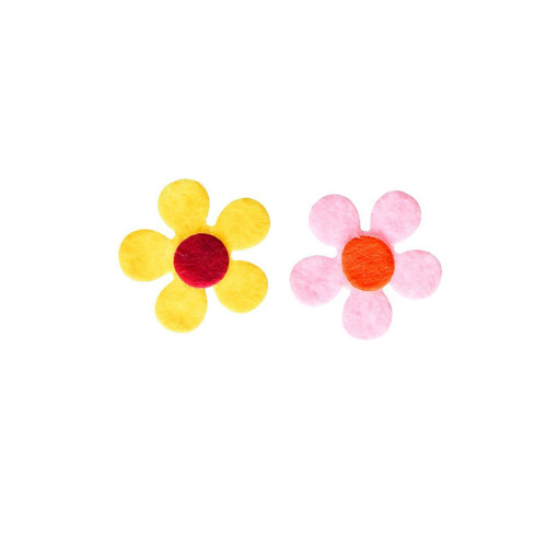 Felt Flowers For Crafts Assorted Colors 120set