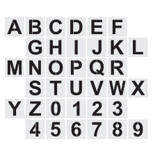 Painting Stencils Letter Stencils White Pet 36pcs 5inch