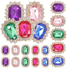 20pcs Clips Decorations Rhinestones Charms