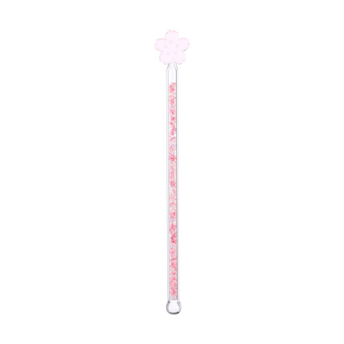 Quality Pink Glass Stir Rods Multi-Function Clear Mixing Spoons