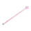 Quality Pink Glass Stir Rods Multi-Function Clear Mixing Spoons 5