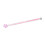 Quality Pink Glass Stir Rods Multi-Function Clear Mixing Spoons 6