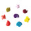 Glass Markers Charms Silicone Assorted Color 8pcs 1