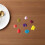 Glass Markers Charms Silicone Assorted Color 8pcs 11