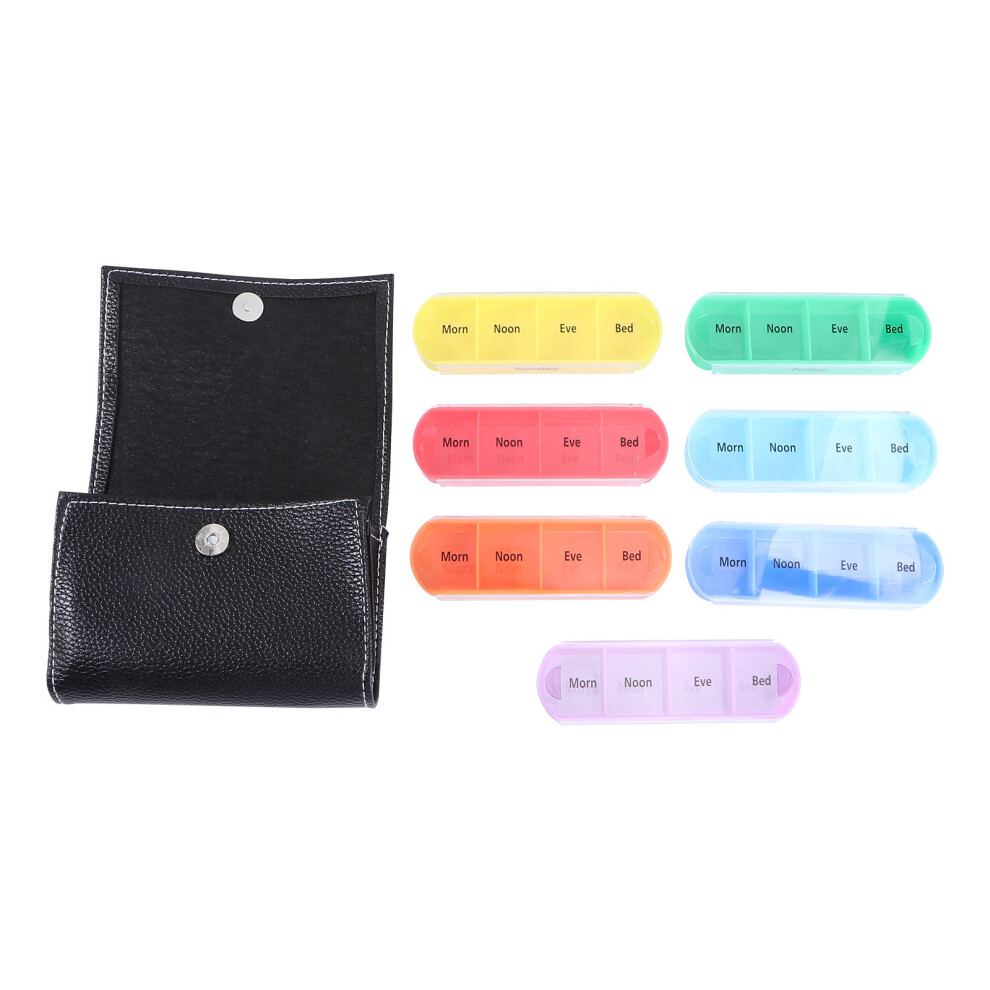 Totority Assorted Color Weekly Organizer 7 Day Durable Practical