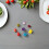 Glass Markers Charms Silicone Assorted Color 8pcs 5
