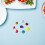 Glass Markers Charms Silicone Assorted Color 8pcs 4