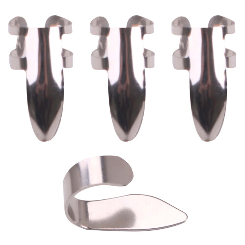 2 Pack Guitar Finger Cots Lightweight Picks Resonator Miss 1