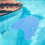 Pool Buoy Swim Board Blue Eva 1set 11