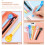 Daily Tape Pen Shape Correction Tape Assorted Color 5pcs 7
