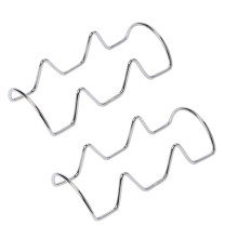 Masteelf 2 Pcs Taco Holder Mexican Pancake Rack Toaster Shells Silver