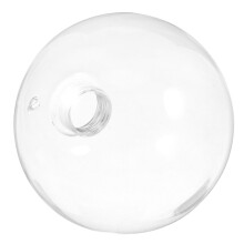 Set Of 2 Clear Glass Globe G9 Lampshade Modern Handblown Replacement
