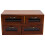 Desktop Organizer Box Skincare Storage Box Wood 1set 2