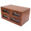 Desktop Organizer Box Skincare Storage Box Wood 1set 5