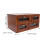 Desktop Organizer Box Skincare Storage Box Wood 1set 6