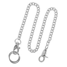 Electroplating Metal Pocket Watch Chain Man Jeans With Lobster Clasps