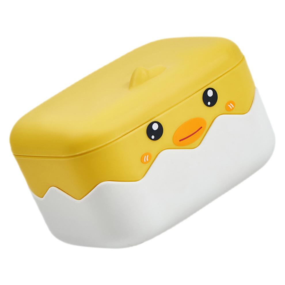 Plastic Soap Holder Travel Soap Case Duck Shaped Yellow 1pcs-image-OPC-PK8MRTP-NEW