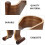 Headphone Stand Holder Stands Walnut Earphone Rack 9