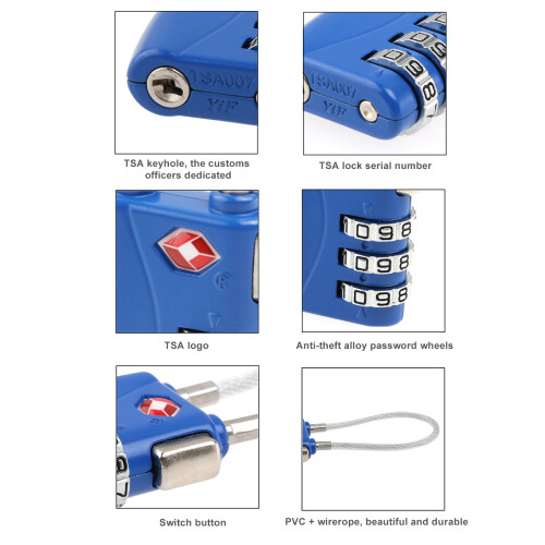 2pcs Tsa Approved Password Buckle Lock For Tool Box And Drawer 1