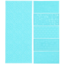 6 Pcs Impression Mat Ceramic Texture Template Clay Crafts Mats