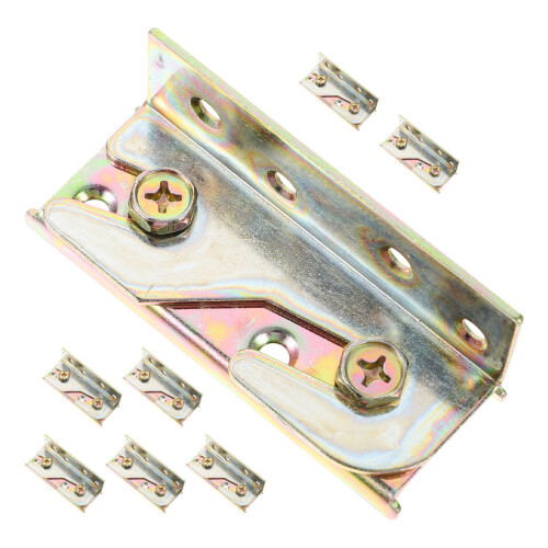 8 Pcs Bed Accessories Risers Heavy Duty Stand Hinge Iron 2