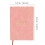 Cahier 2026 Rose Pour École Agendas Journalier 2