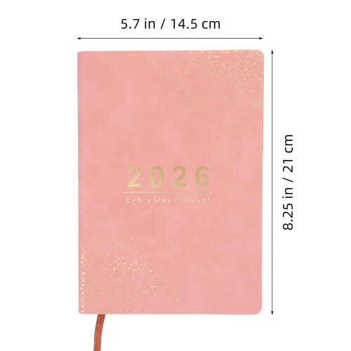 Cahier 2026 Rose Pour École Agendas Journalier 1