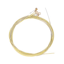 Metal Guitar Strings Coating Golden Light 1set 3x3x0.2in