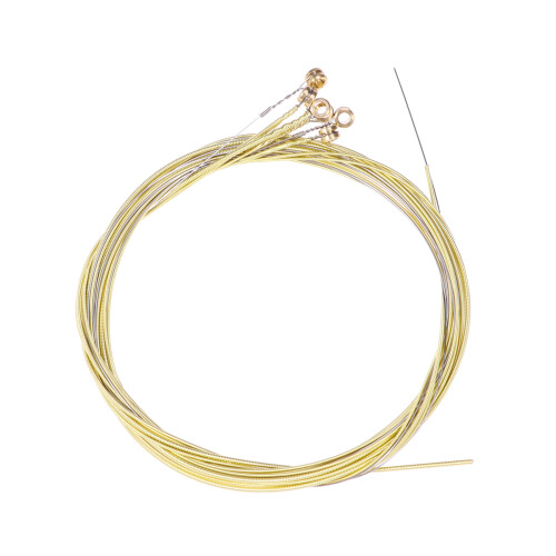 Metal Guitar Strings Coating Golden Light 1set 3x3x0.2in