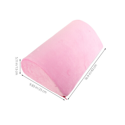Memory Foam Footrest Pillow Pink Promote Circulation 1set 1