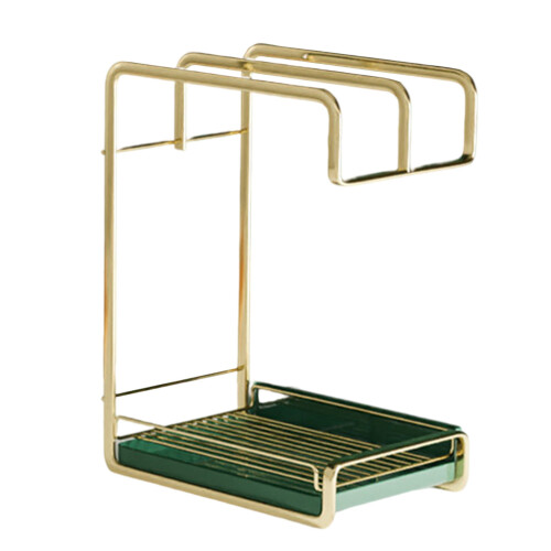 Black Mounted Drain Shelf Cup Organizer 2
