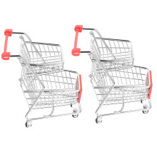 Mini Shop Cart Plastic 2pcs 6.88x4.32x3.34in