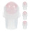 Worgeous  4 Pcs Roller Ball Bottle Empty Balls For Essential Oils Pink 1