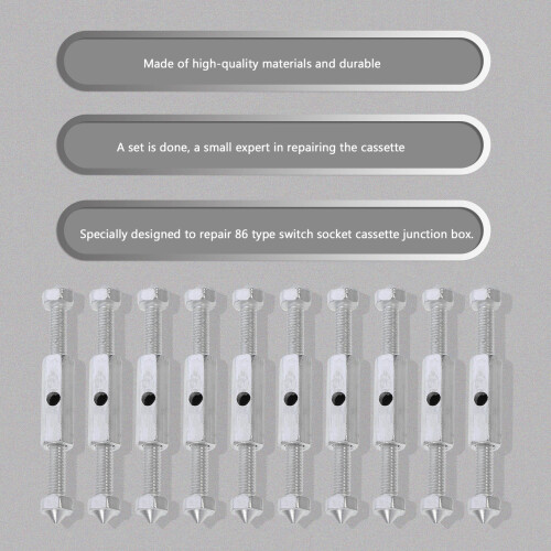 10 Sets Back Box Restorer Socket Adapter Repair Electrical Outlet Kit 1
