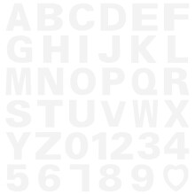 Cake Stencils White 1set 8inches