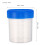 20 Pcs Medical Sample Cup Man Pee Container Men Graduated With Lid 2