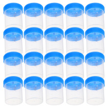 20 Pcs Medical Sample Cup Man Pee Container Men Graduated With Lid