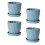 Planter Simple Plastic Flower Pot 4pcs 5.4x5.4x4.9in 5