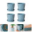 Planter Simple Plastic Flower Pot 4pcs 5.4x5.4x4.9in 4