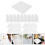 Pressed Flower Tools White Paper 10 Lining Papers 5.50x5.50in 11