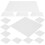 Pressed Flower Tools White Paper 10 Lining Papers 5.50x5.50in 10