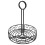Black Iron Handle Storage Basket Durable Wire Fruit Holder 4