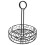 Black Iron Handle Storage Basket Durable Wire Fruit Holder 2