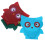 3St Herbruikbare Tissue Covers in Diverse Kleuren, En 1