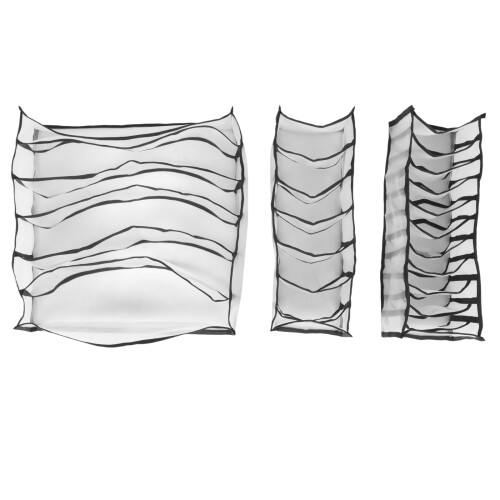 3Pcs Durable Nylon Sock Sorting Boxes Household Underwear Storage 1